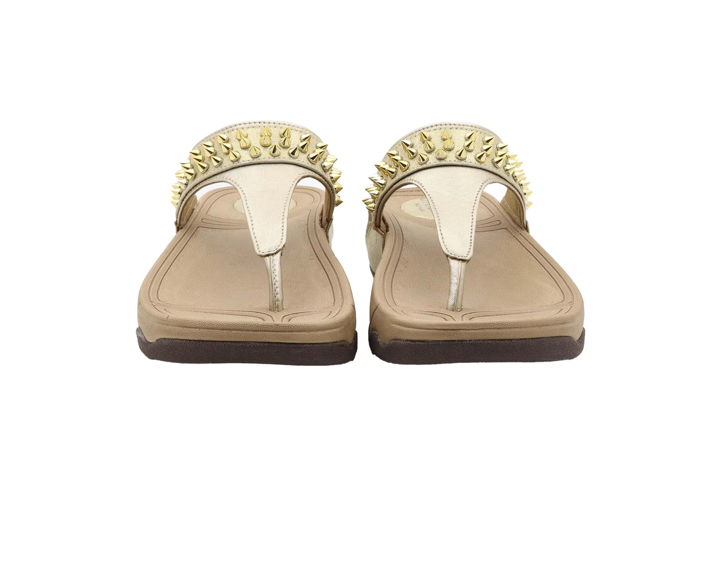 Gold flip flop platform sandal for women and girls 1 inch