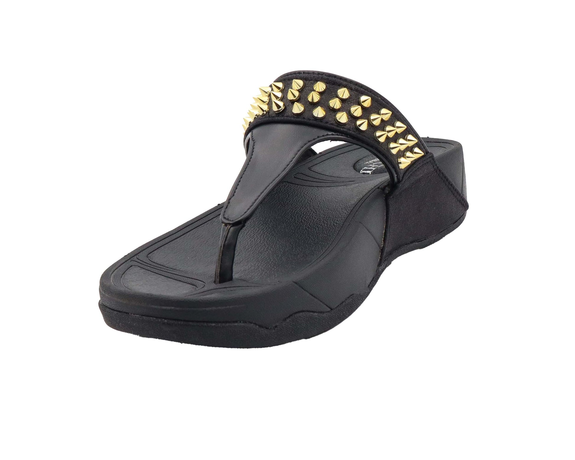 Black women's platform sandal 1.5 inch