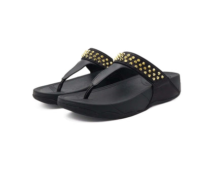 Black women's platform sandal 1.5 inch