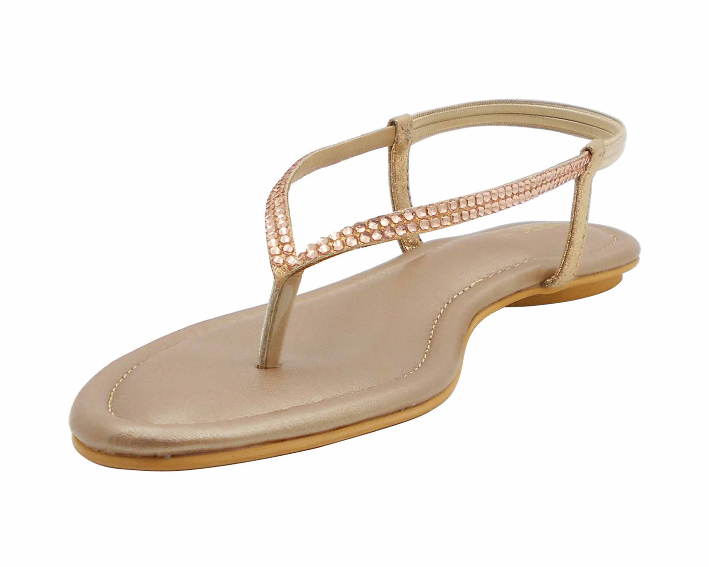 Delicate flat sandal for women and girls.