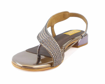 Women's swaroski flat sandal.