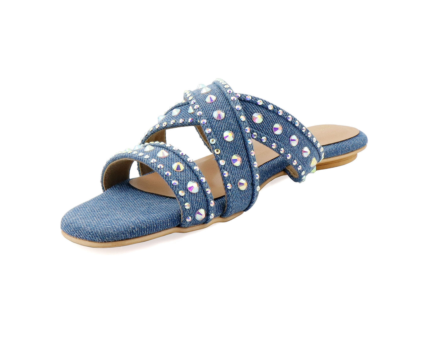 Plani denim flat