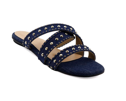 Plani denim flat