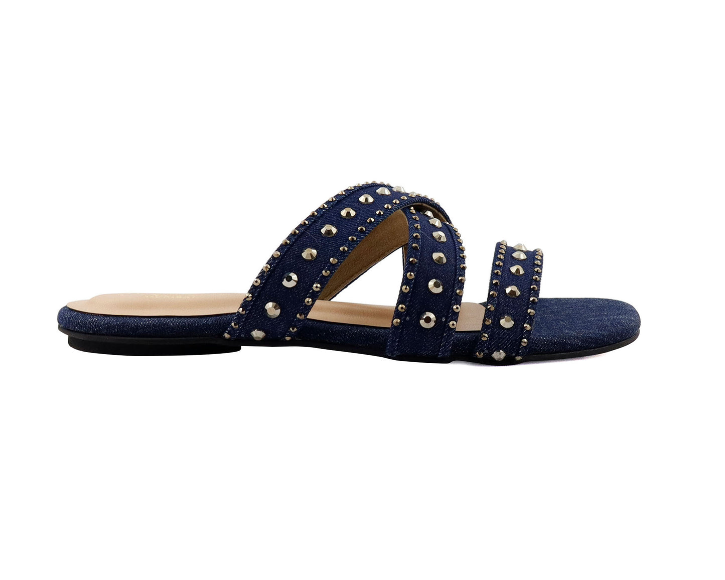 Plani denim flat