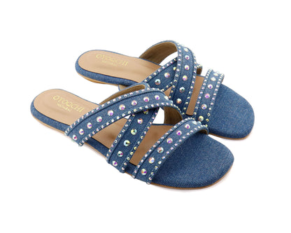 Plani denim flat