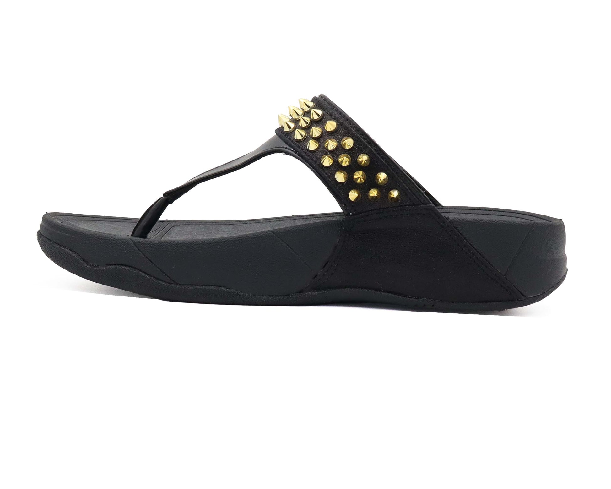 Black women's platform sandal 1.5 inch